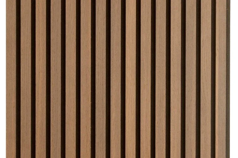 DIY 21mm 600x2400mm Natural Walnut and Oak Acoustic Slat Wood Wall Panels for office