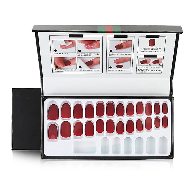 Wholesale Empty Nail Care Box With EVA/Blister Insert False Press on Nails Packaging Boxes