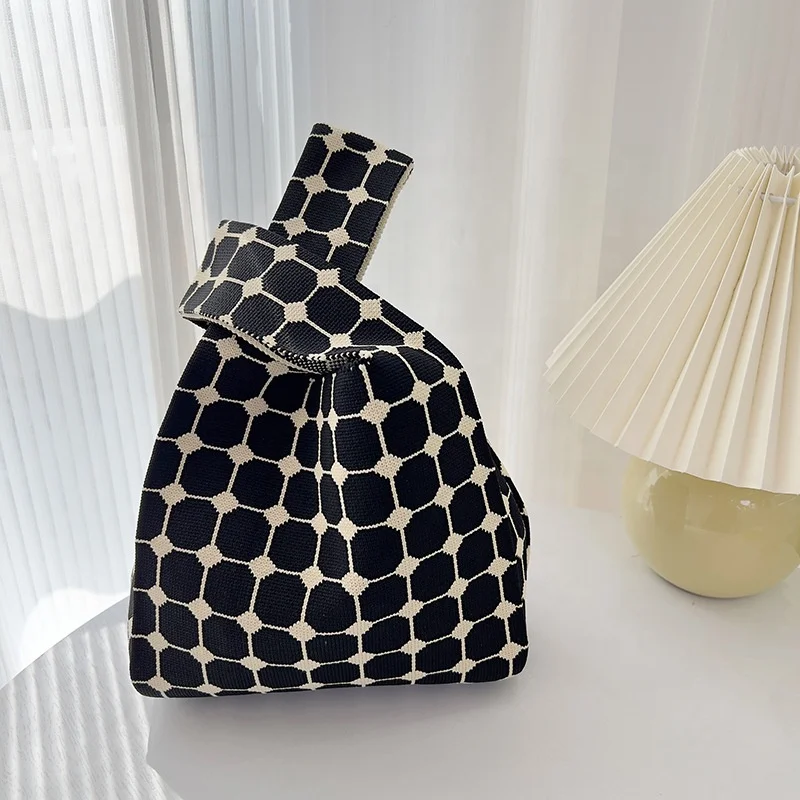 Женская шерстяная вязаная сумка