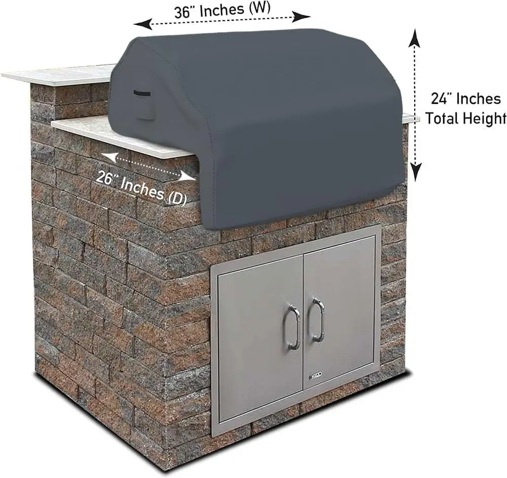 600D Customized Waterproof  Durable Barbecue Manhole All Built-in Grill Outdoor BBQ Grill Cover