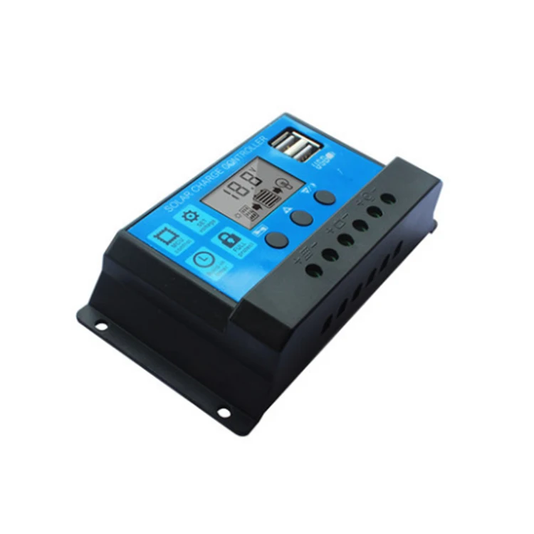  Мини-контроллер солнечной зарядки Donghui 10A 20A 12 в 24 PWM для панели pv ручной Солнечный