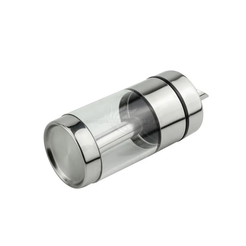 Нержавеющая сталь ручной фиксации вылить количество стекла Видимый сахар чаша бутылка диспенсер