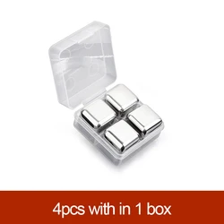 Artificial Round Square Stone Stainless Steel Ice Cubes For Coffee