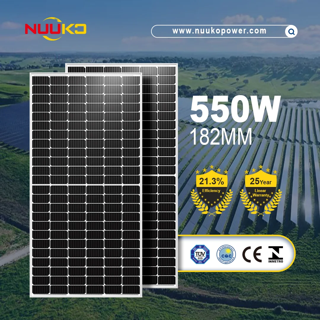 Ja/Jinko/Trina/Canadian/Risen/NUUKO Solar Mono  144 Half Cells Solar Panels Prices 550 Watt 540W 545W 550W 555W