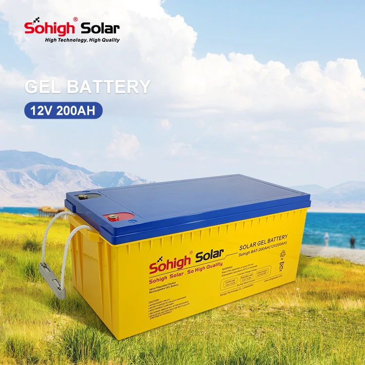12 v 200ah системы питания pv дом vrla 200 ампер с клапанным регулированием дома многократного цикла глубокого заряда-разряда батареи вольт гель свинцово-кислотных батарей энергии аккумуляторной