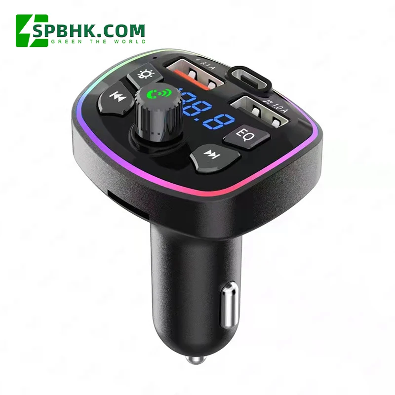 Handsfree 3.1A Dual USB Car Charger Kit Car Mp3 Player TF Card Car FM Transmitter PD 18W  Wireless FM Modulator Transmitter