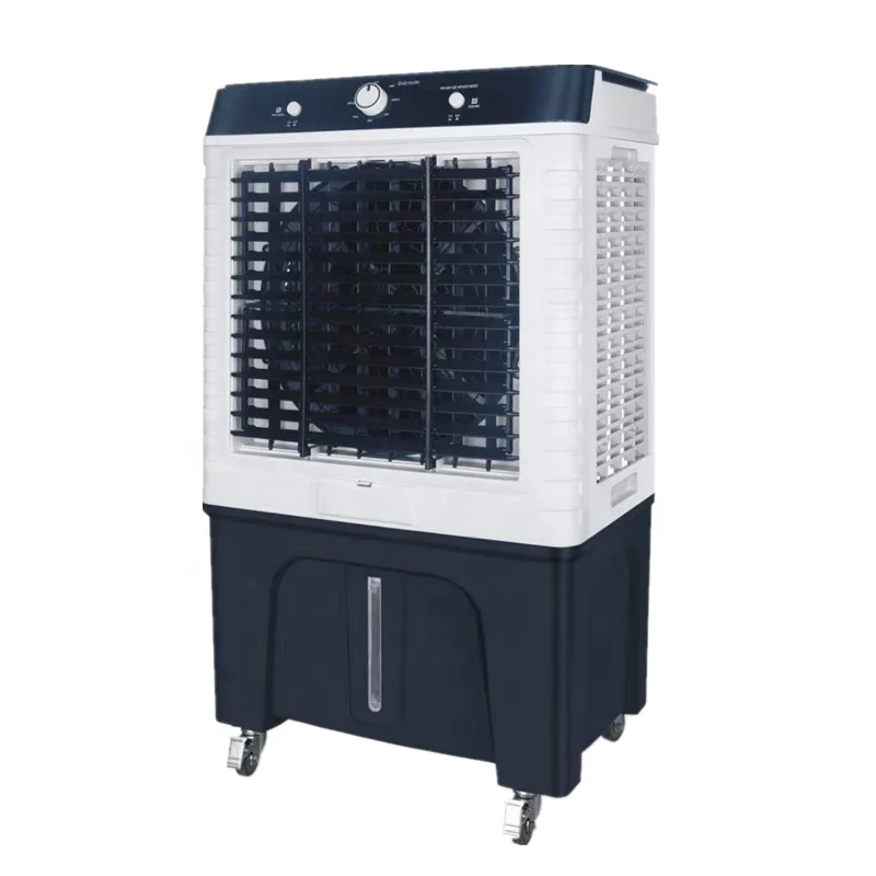 two stage evaporative peltier room air conditionermachine with 120 degrees automatic swing