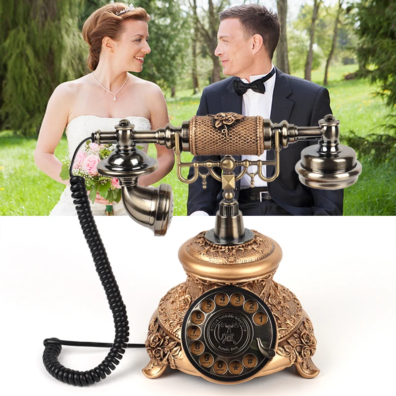 Video record audio guestbook phone for wedding decoration vintage retro audio guestbook
