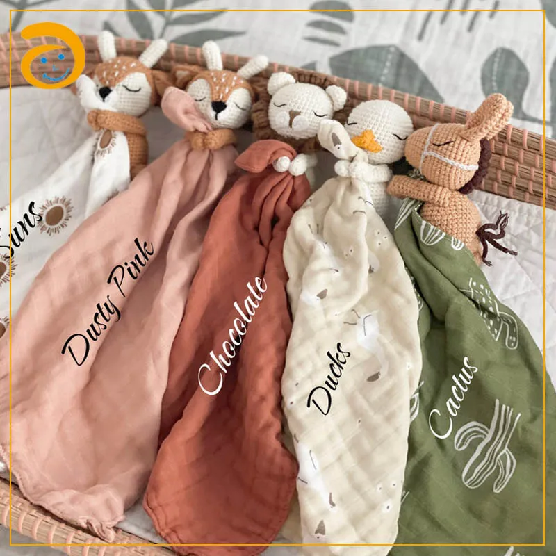 100% Handmade Baby Crochet Amigurumi Mini Forest Animal Stuffed Small Toy Hand Made