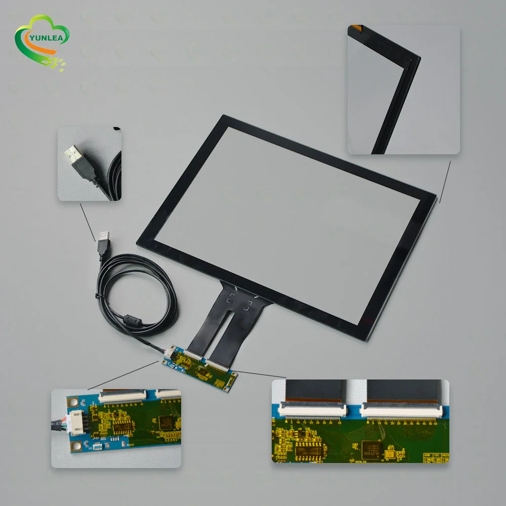 Shenzhen industrial control 15 14 inch touch screen panel with ilitek controller USB I2C interface
