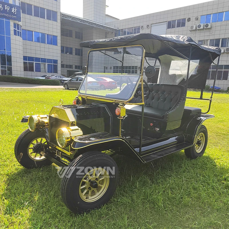 New Design Classic Luxury Vintage Electric Vehicle for Adults 4 Wheels Low Speed Special Transportation Car
