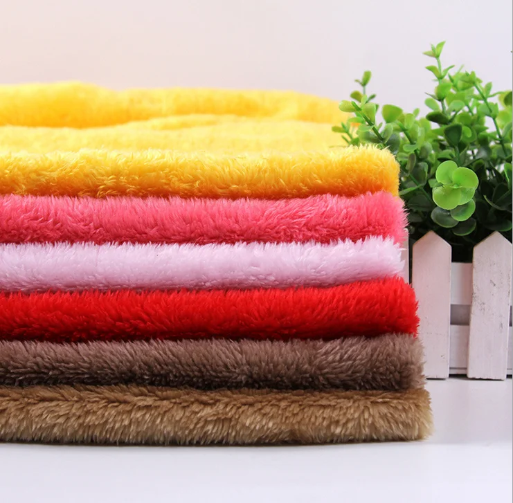 BSCI Factory Sale Super Soft 100% Polyester Knitted Beiji-velvet Faux Fur Fleece Fabric