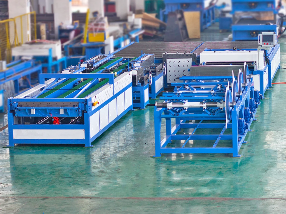 1.2*1500 mm U Shape Auto Duct Line 5 air Duct Making Machines