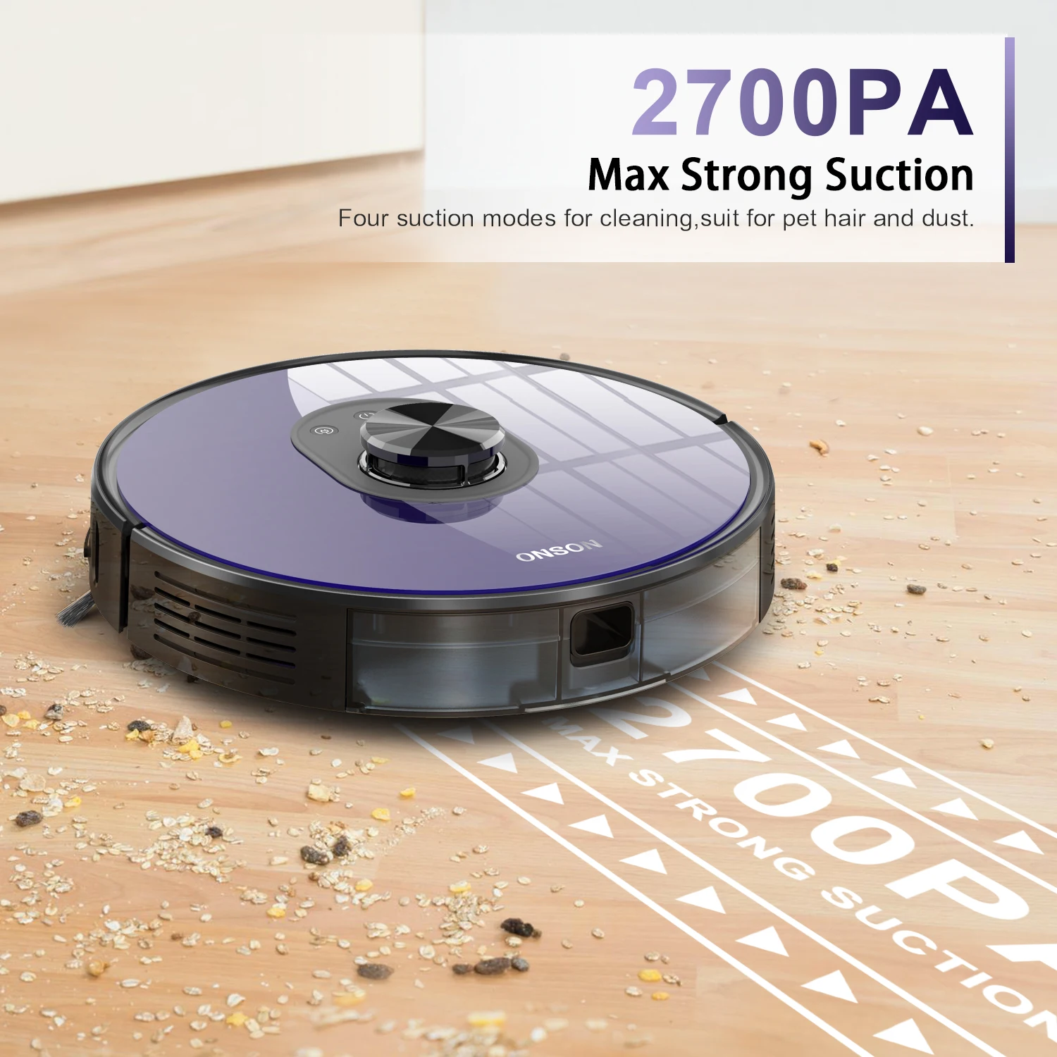 ONSON Der Beste Wisch und Saugroboter Wischroboter mit Wischfunktion Station