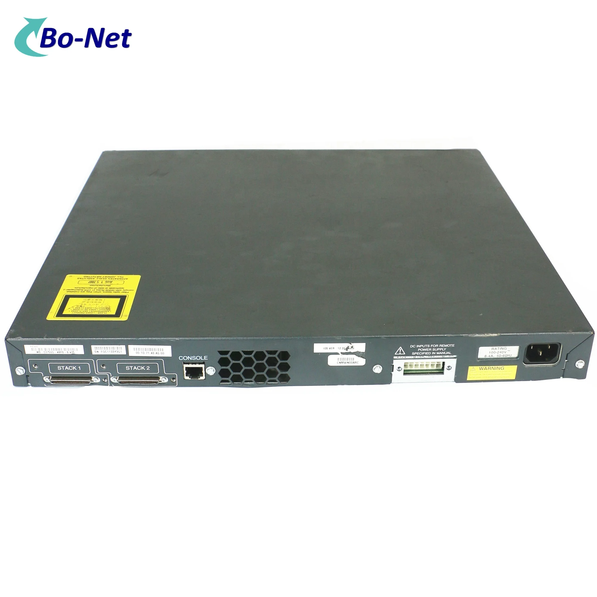 WS-C3750G-48PS-S Used 3750 Series 48 Port Gigabit Layer 3 Managed Stackable Switch