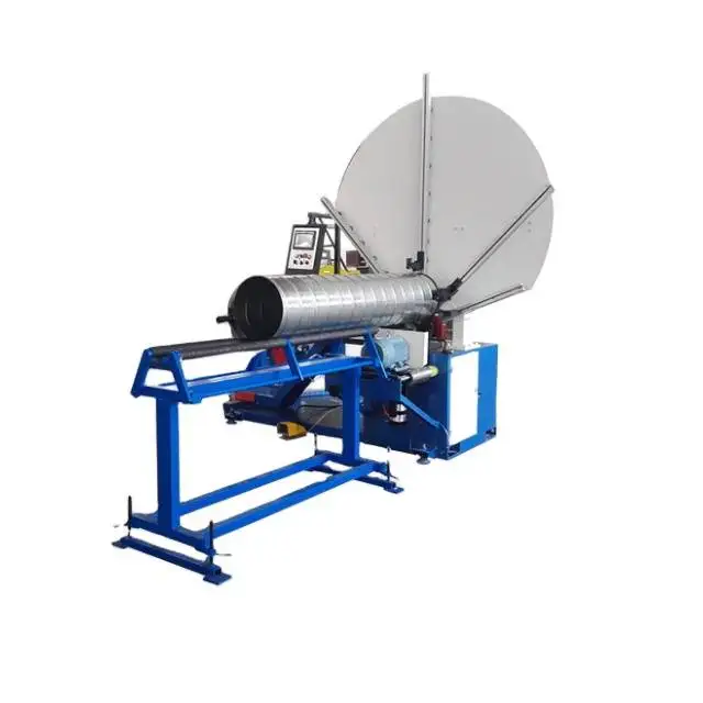 Hvac Ventilation Spiral Tube Former Pipe Duct Making Machine