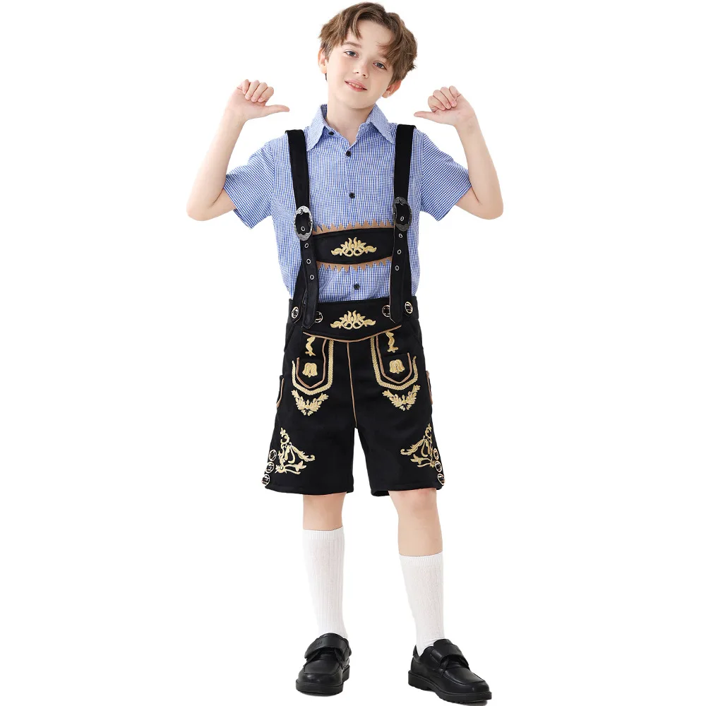 Maid Cosplay Costume for Boys German  Bavarian Oktoberfest Beer Boy Costume Cosplay Child Kids Halloween
