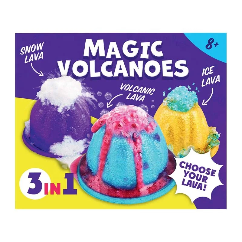 DIY Science Experiment 3in1 Volcano Model Kit Make Your Unique Lava Toys Craft Kits For Kids DIY