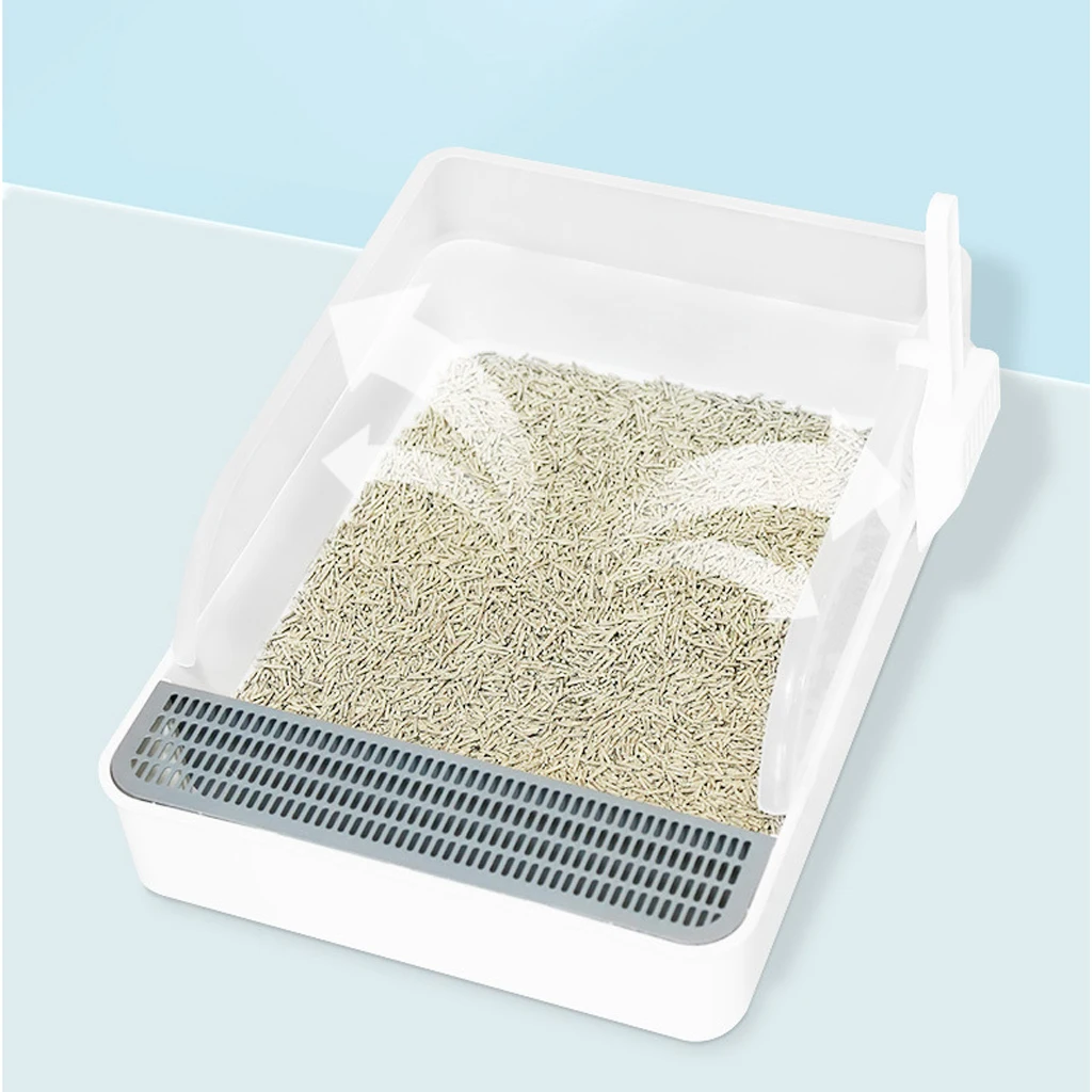 Self-cleaning Cats Train Litter Box Semi-closed Clean Litter Avoid Spilling Large Kitty High quality Sterilization Cat Toilet