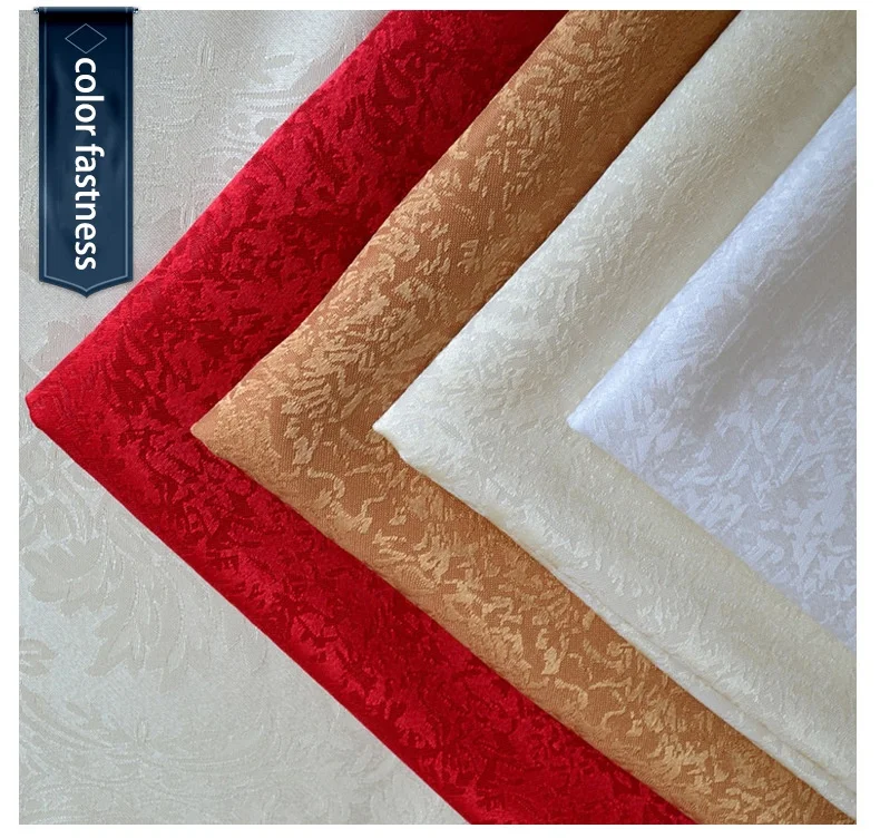 Wholesale Polyester Damask Jacquard Cloth Table Napkins for Wedding