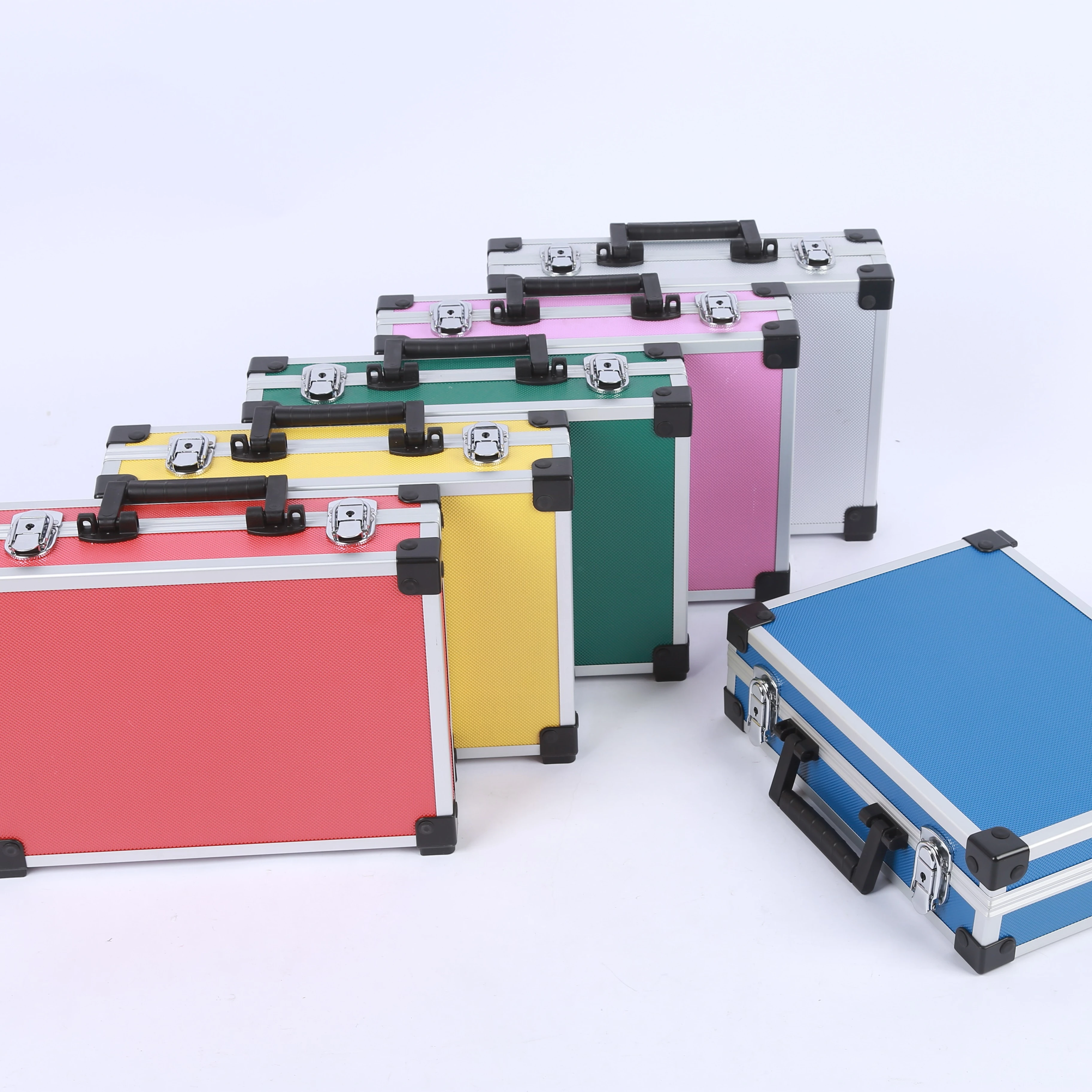 New Lightweight Waterproof Aluminum Tool Box Customized Color versatile tool storage suitcase durable metal tool suitcase