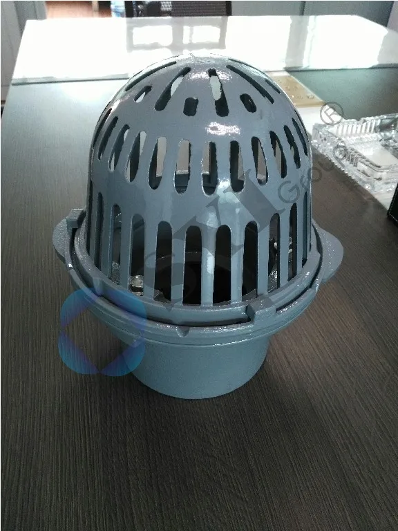 Cast Iron Roof Drain With Aluminum Round Strainer