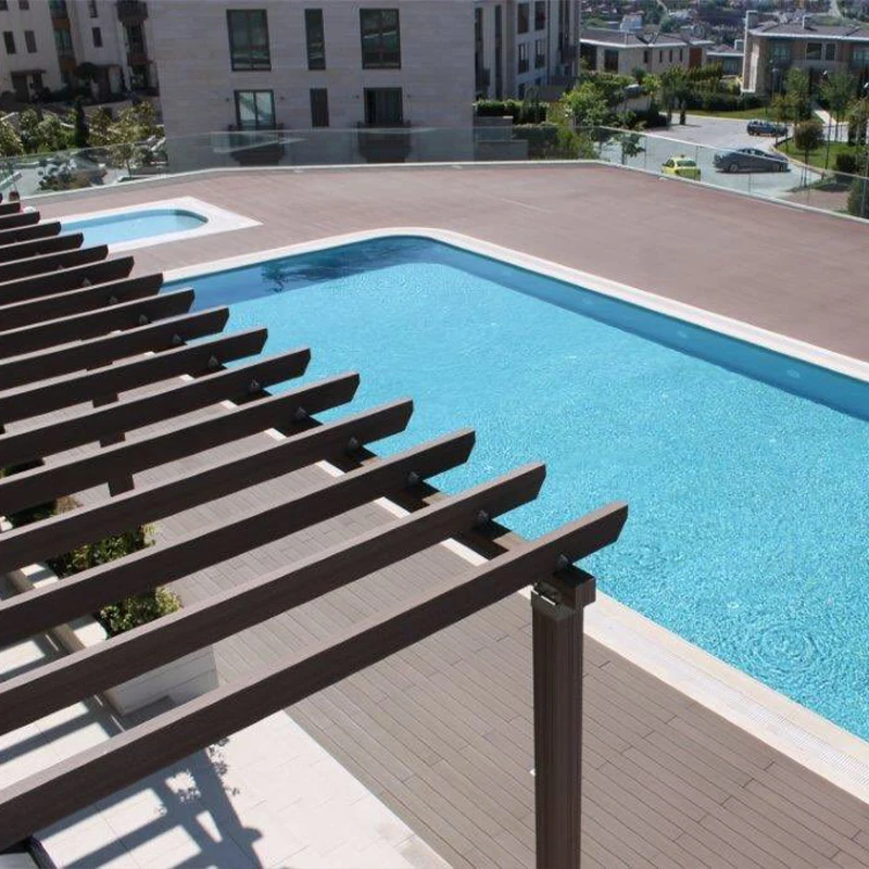 Дом и сад ландшафтный водонепроницаемый разделенный устойчивый инженерный древесно-пластиковый композитный наружный беседка