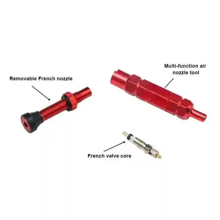Portable Two-Head Bicycle Tire Nozzle Wrench Multi-Function Valve Core Removal Tool for Bike Repair