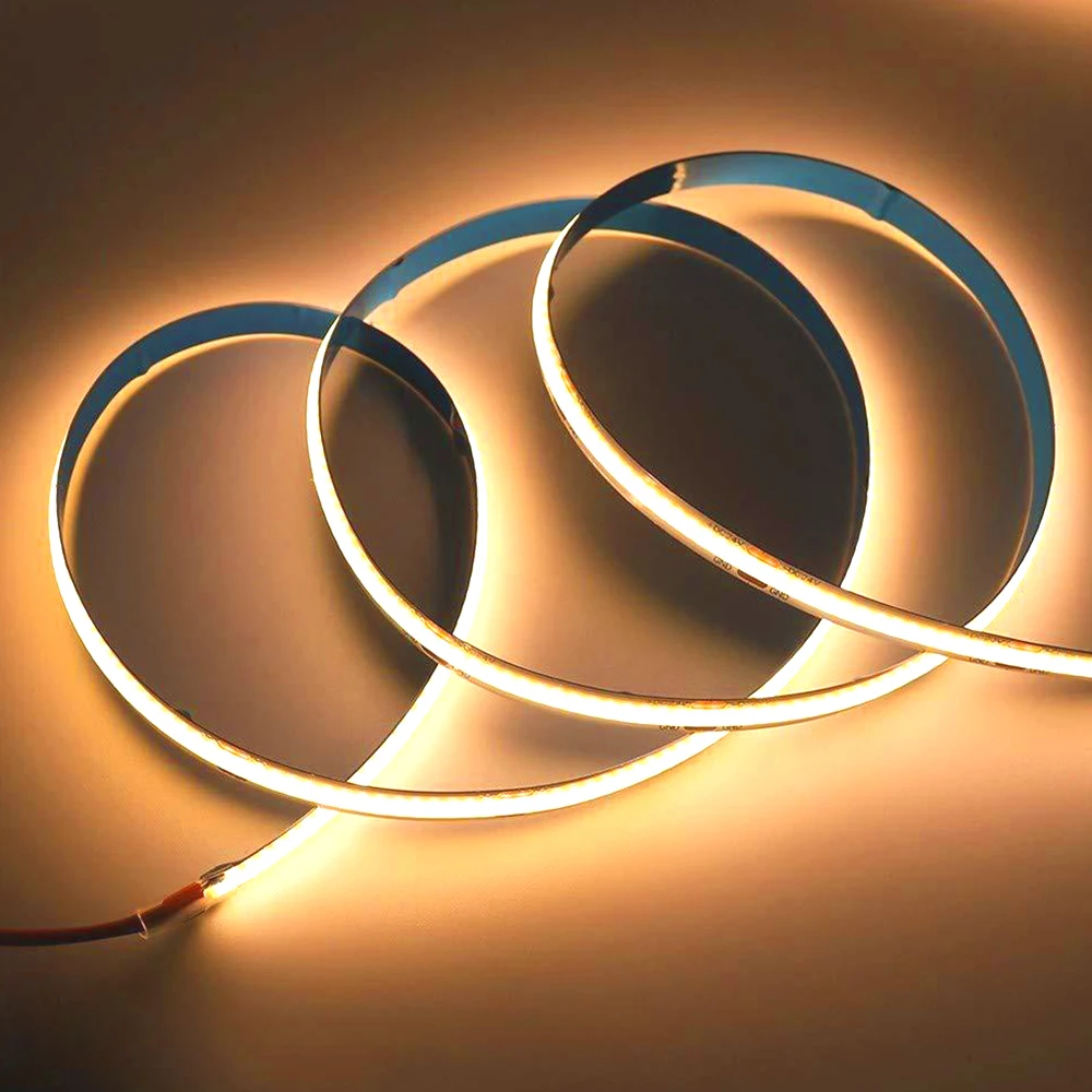 China Suppliers Bulk Outdoor Lighting Waterproof Flexible Ip65 Cob Led Strip light For Bedroom Home Decoration