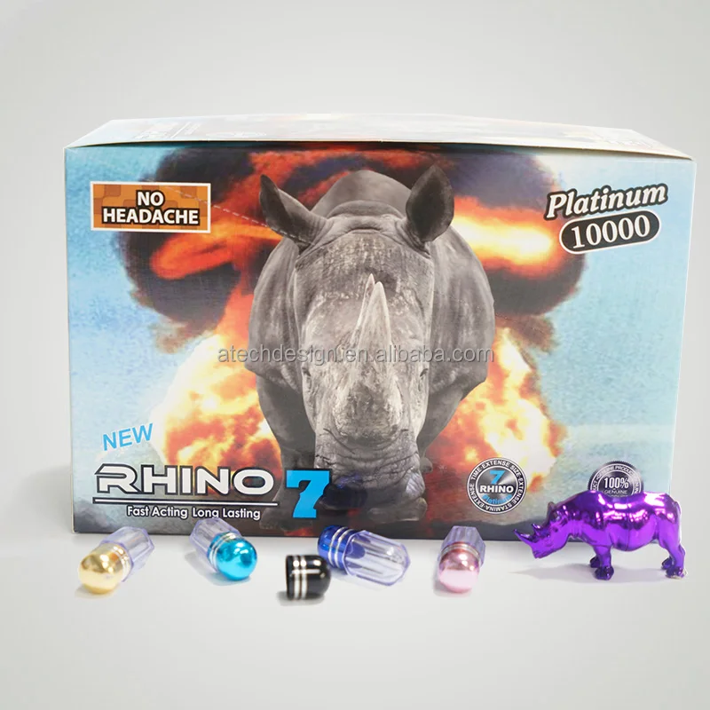 Hot Sell Custom Rhino 8 69 Male Enhancement Pill Blister Cards 3d Packaging Plastic Cards