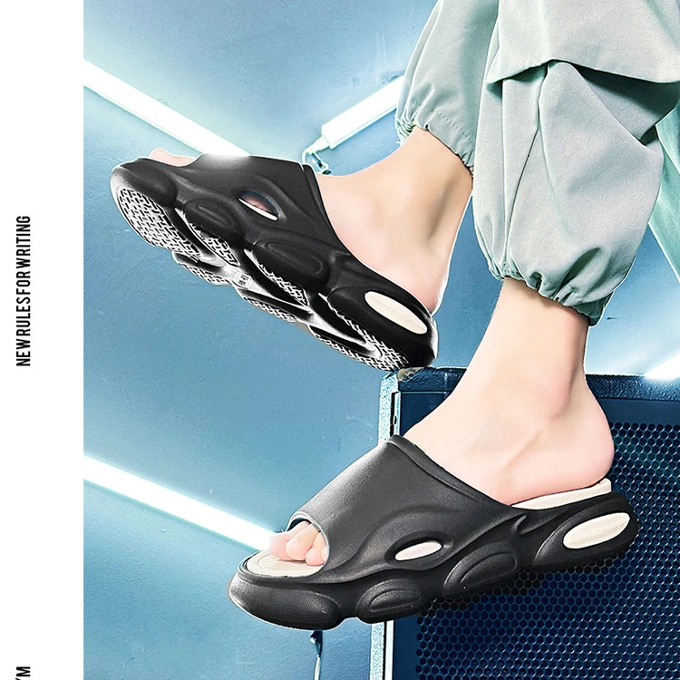 Custom Outdoor 5cm Thick Sole Platform Beach Sandals Ladies EVA Luxury Slippers Removable Insole Men Designers Bathroom Slides