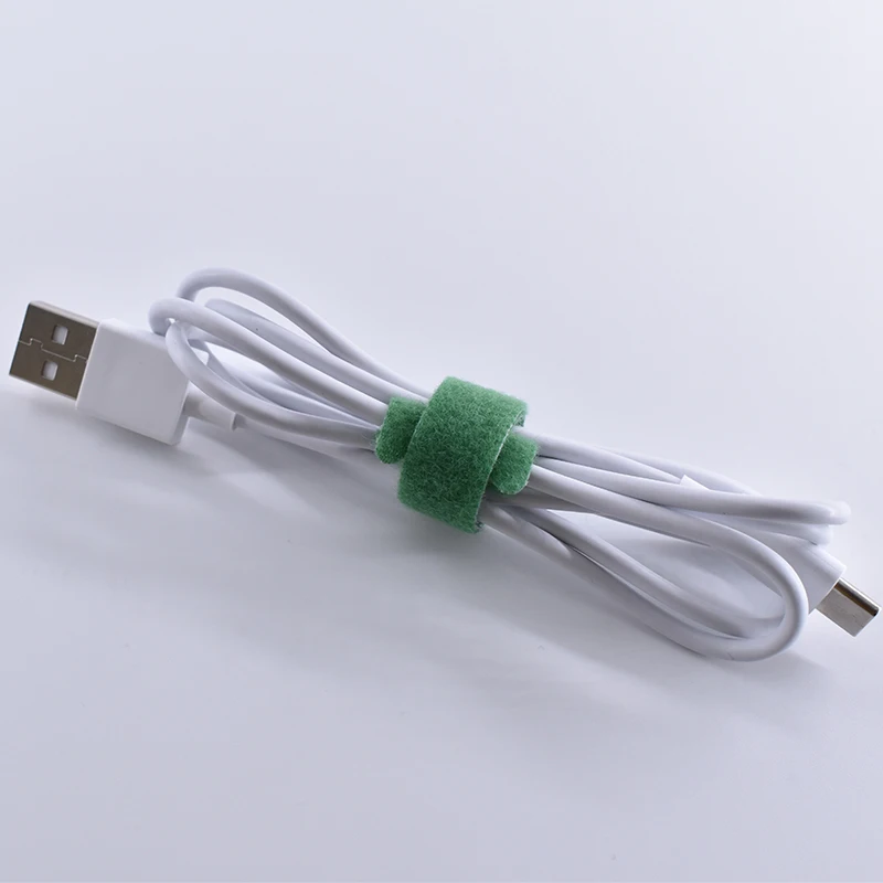 6inches length colorized reusable hook and loop reusable cable ties wraps