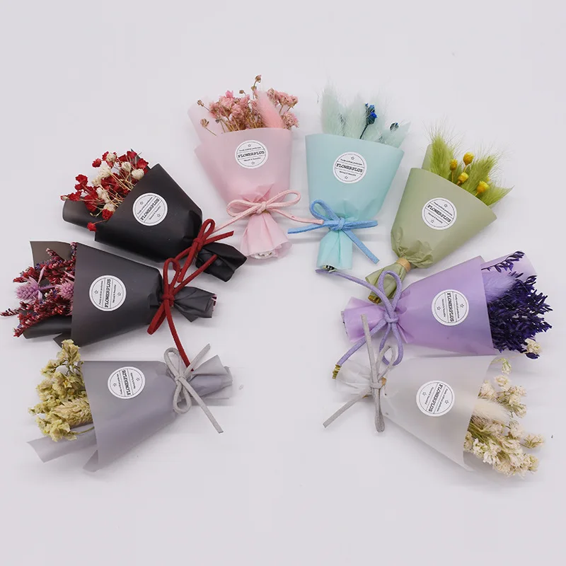 Аксессуары для подарочной коробки, миниатюрное украшение Tanabata, креативный букет высушенных цветов на День святого Валентина