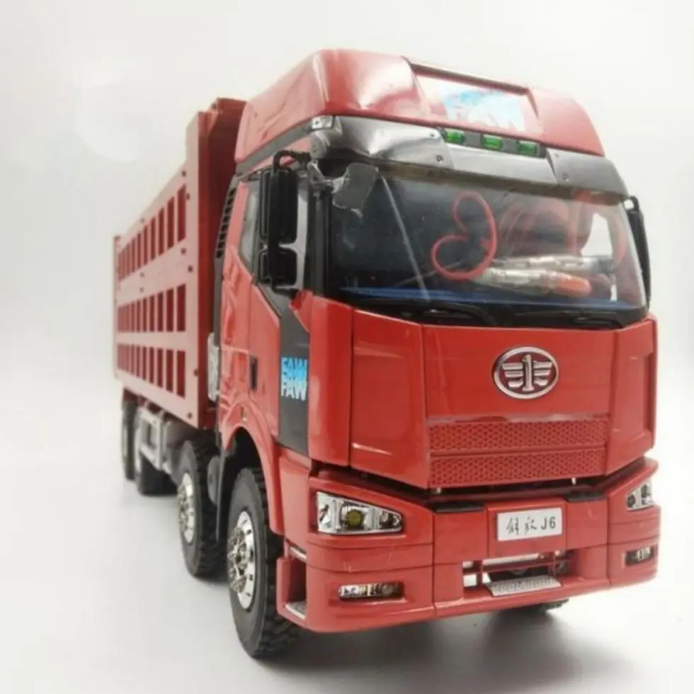 1:24  rc truck-1 / 24 rc truck all metal truck model Auman gtl4 * 2 4 * 4 dump truck