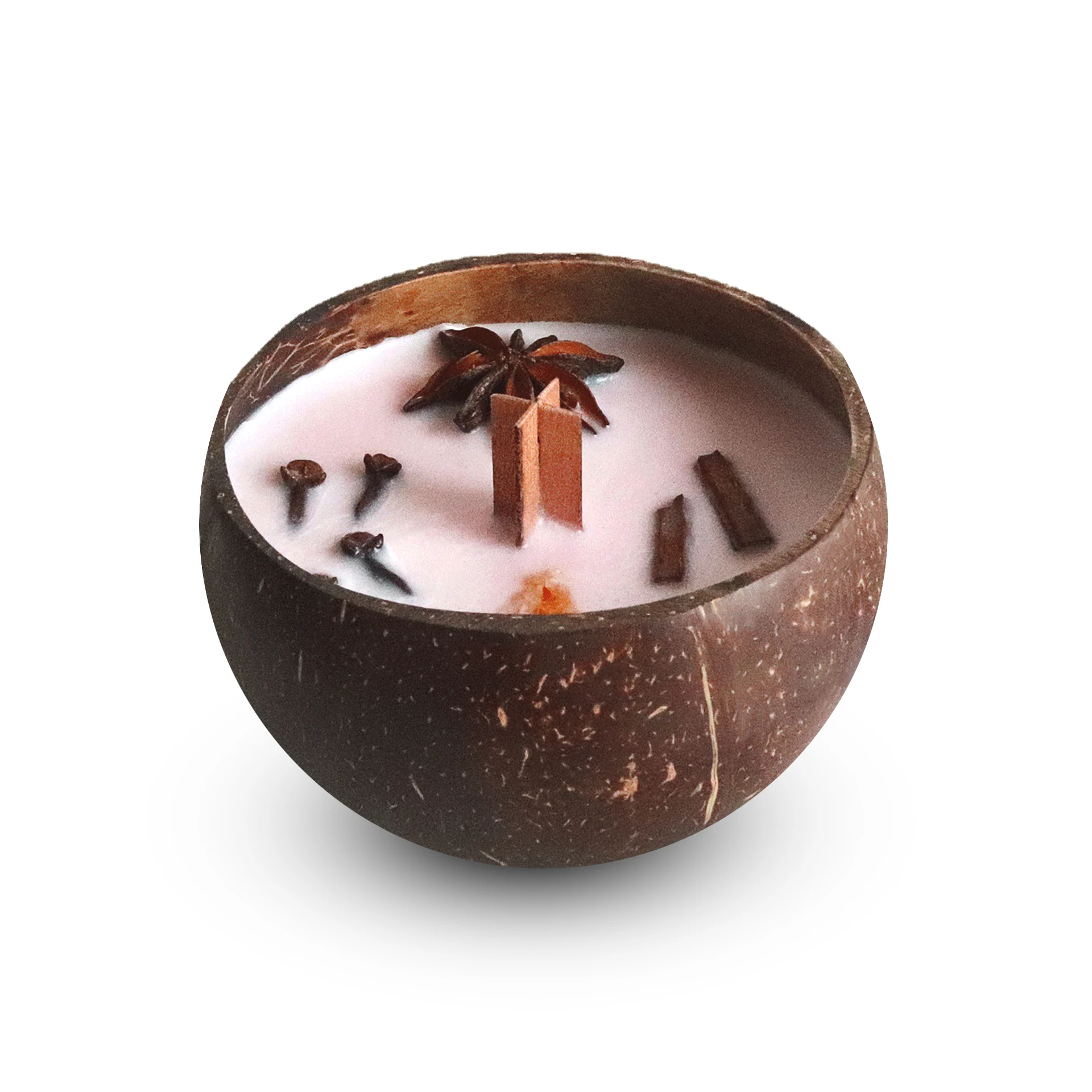 Best Sell 60 Hour Burn Time Organic Natural Scented Soy Wax In Coconut Bowls Real With Wooden Wick Coconut Shell Candles