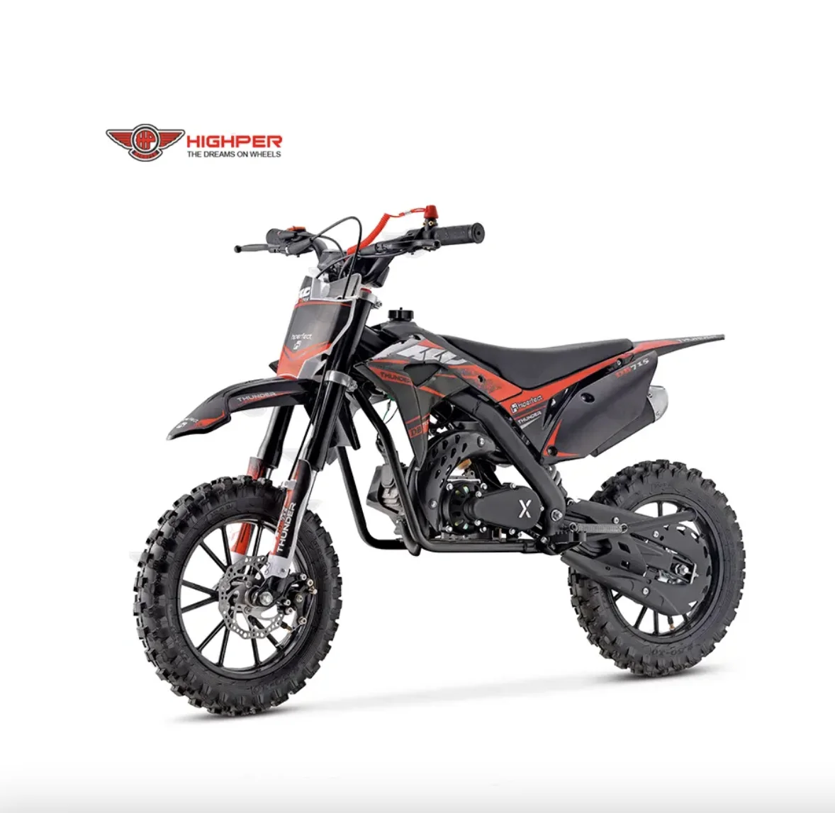 Highper Kids 2 Stroke Mini Motorcycle 49cc EPA Gas Dirt Bike Mini Motocross