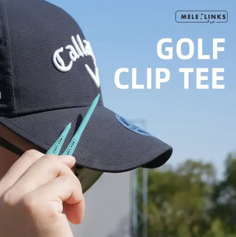 Wholesale High Quality Plastics Golf Tees Brim Clip Ball Marker Type Golf Tee Brim Clip Golf Cap Clip Tee