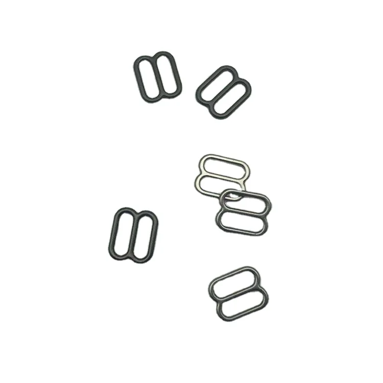 wholesale zinc alloy adjuster swimsuit custom color 10mm bra metal rings and sliders for swimwear