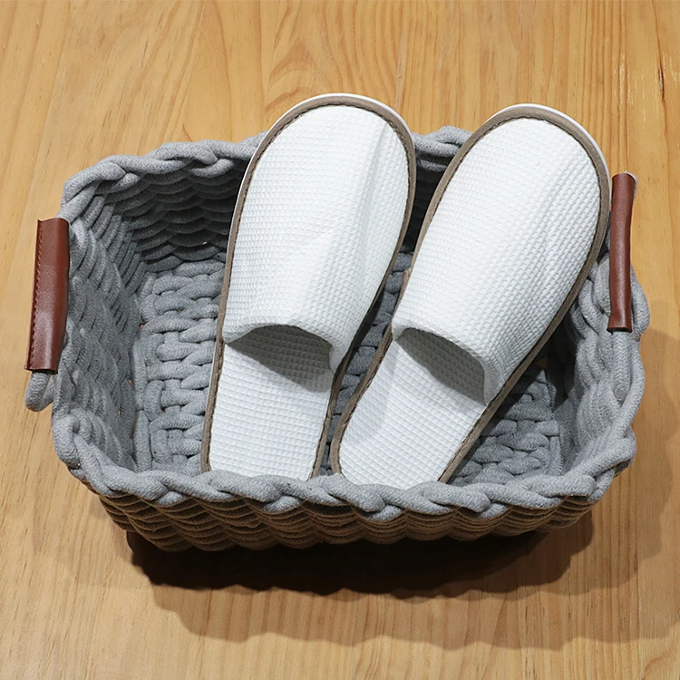 UG Wholesale Custom Hotel Supplies Waffle Non-slip Bathroom Disposable Slippers Home Aviation Slippers