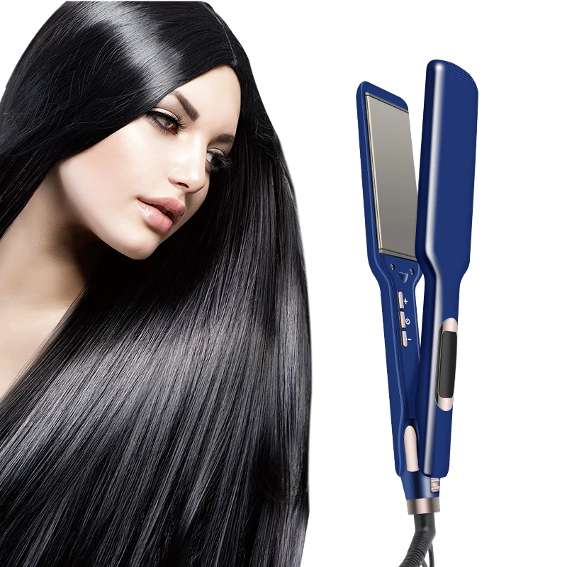 Professional Hair Salon Negative Ion Hair Straightener Curling Iron 2-in-1 Long Lasting Styling Blow Dryer flat Iron