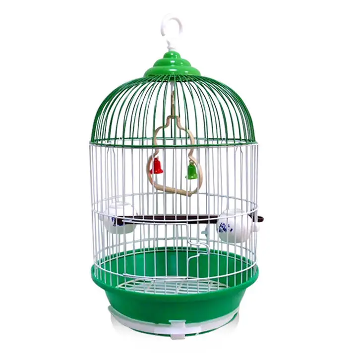 Factory Direct Sales Outdoor Wire Bird Garden In stock Iron Ornamental Metal Small canary Steel Bird Cage