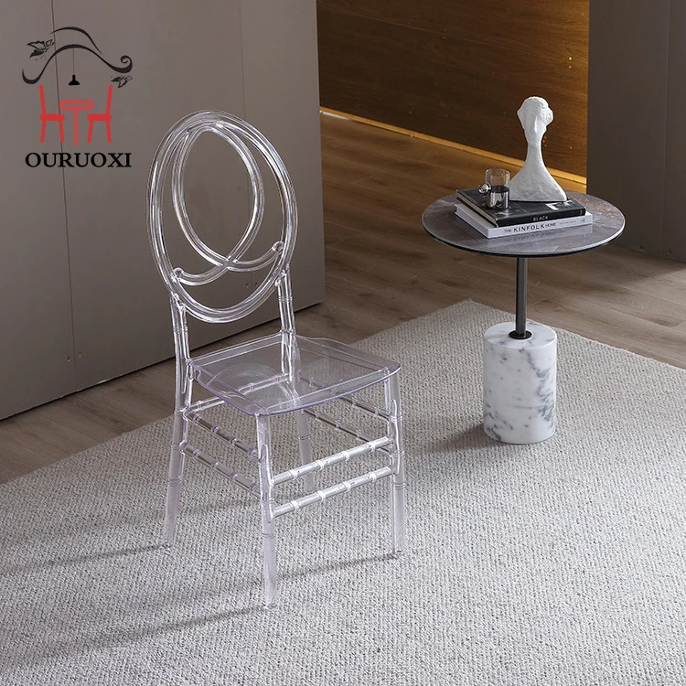 Best Selling clear Crystal Resin Acrylic Banquet Event Wedding Phoenix Chair