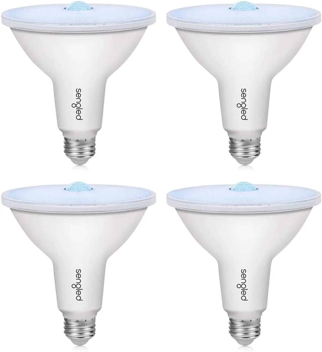 Motion Sensor Flood Lights Outdoor Dusk to Dawn Security Light Bulbs E26 PAR38 Motion Activated 5000K Daylight 1050LM Waterproof