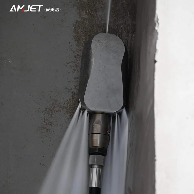 AMJET high-pressure pipeline dredging machine nozzle - clean ditches  sewer cleaning nozzle