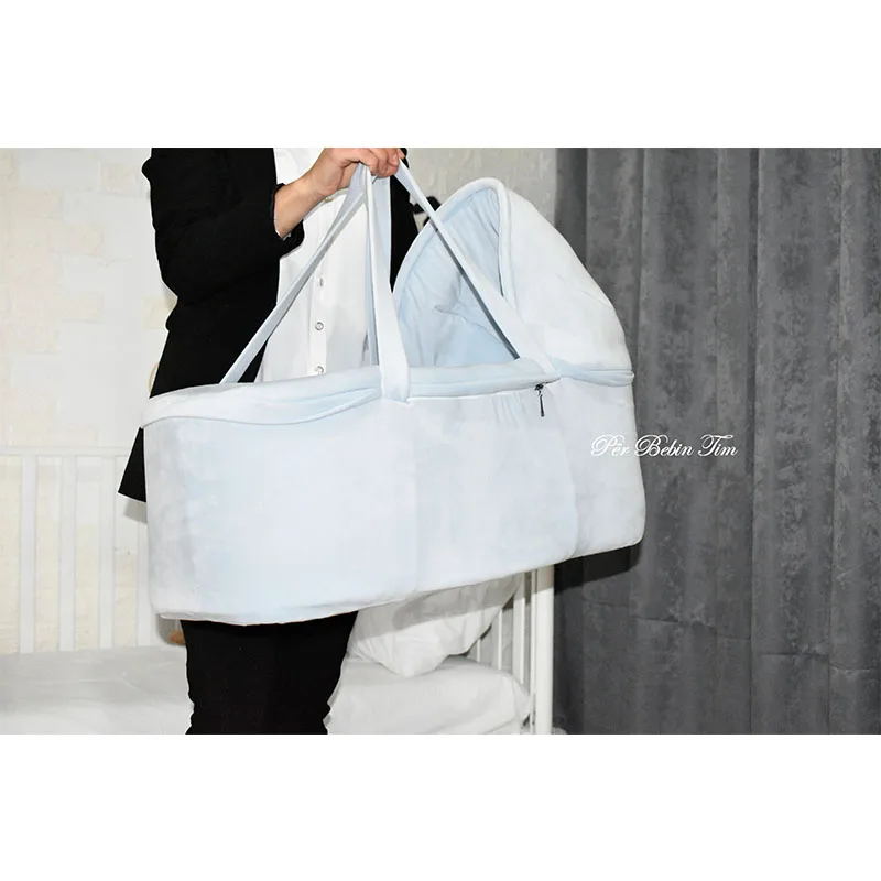 Zippered cover baby bassinet portable mosses basket portable bed coosleeper outside maternity machine wash cotton or velvet