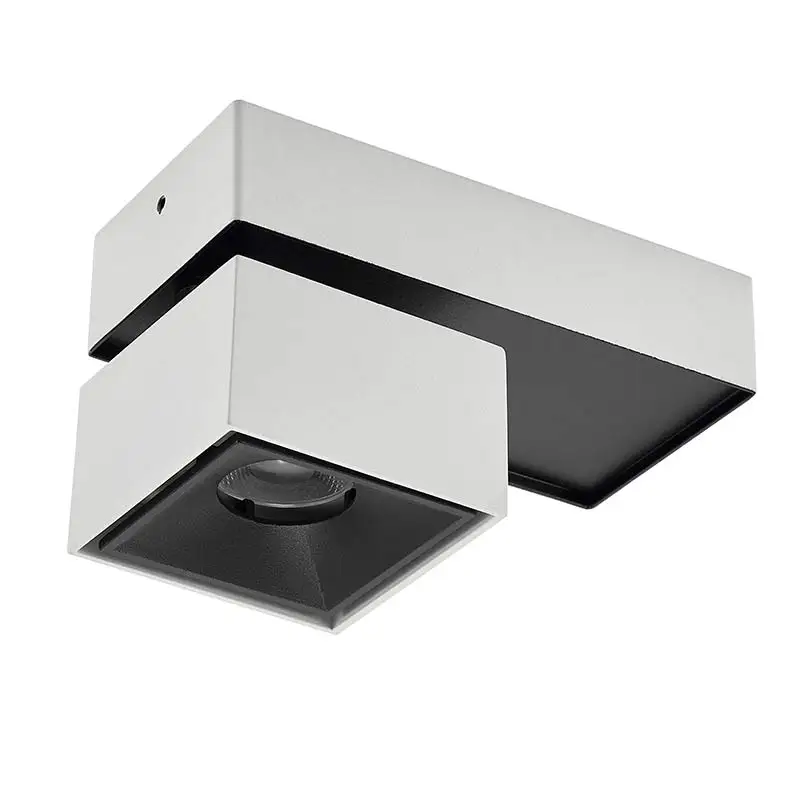 LED downlight surface mounted folding spotlight 10W commercial spotlight white square downlight