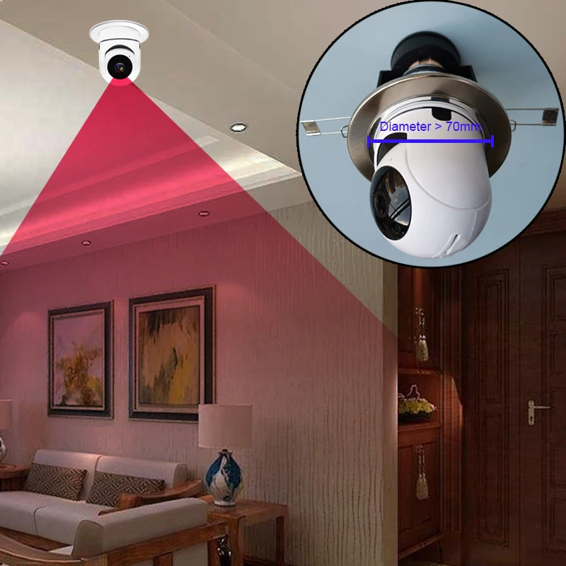YI IOT 1080P Крытый патрон E27 для системы видеонаблюдения Ip-сеть Bombillo Foco ночное видение шпион 360 камера Wifi Ptz