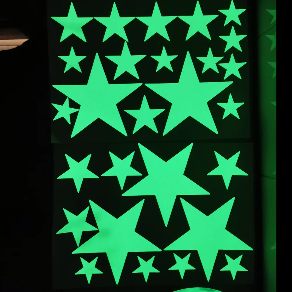 Luminous Custom Decorative Wall Sticker Flat or 3D Glow in the Dark