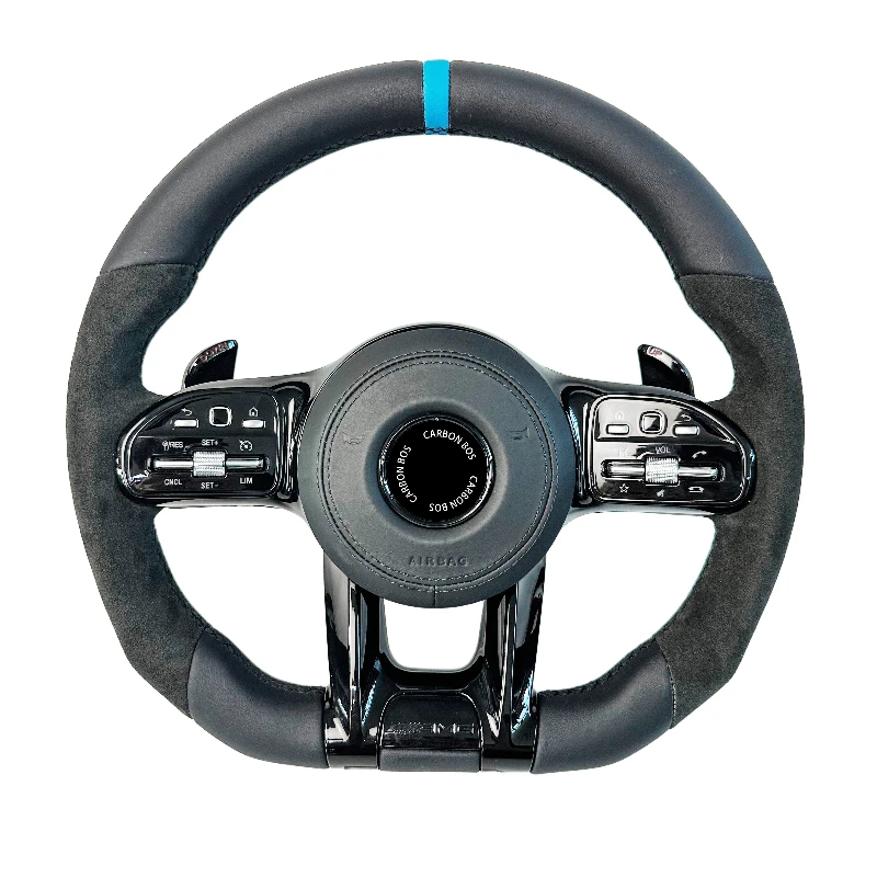 Carbon Fiber Leather High Quality Steering Wheel for Mercedes Benz W203 W204 W205 W212 W213 CLS W218 W222 C300 AMG