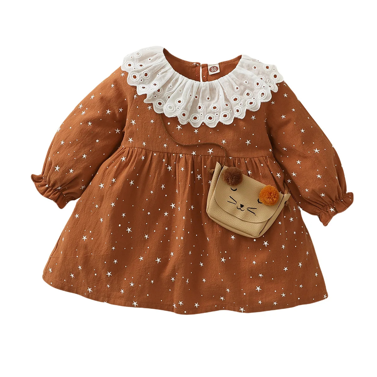 
Popular Design Excellent Quality Toddler Girl Clothes Pretty Princess Style Long Sleeve Baby Girls Dresses 